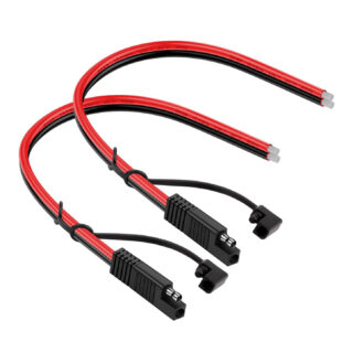 Quick Disconnect Wire Harness Cord Plug for Trailer RV Boat Camp Solar Panels Battrey with Dust Cap Basage 6.5 Feet 14AWG SAE to SAE Extension Cable 