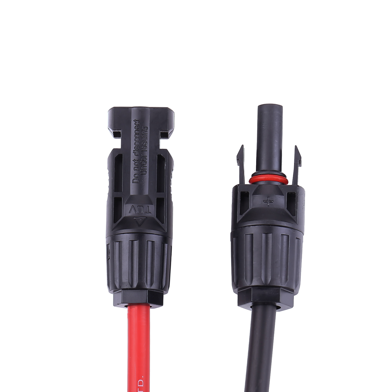 WFLNHB 10FT 12AWG Black Red 12 Gauge Solar Panel Extension Cable Wire with Female and Male Connector Solar Connector 